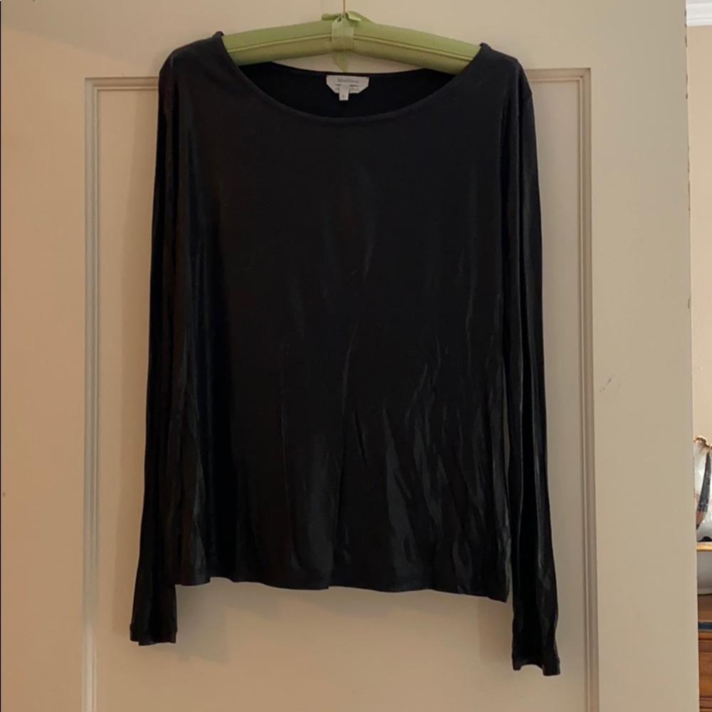 Max Mara long sleeved black top